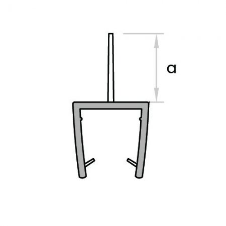GoldRays 001 versatile shower door seal profile - reference 3
