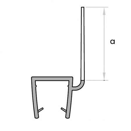 GoldRays 002 versatile shower door seal profile - reference 3