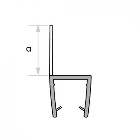 GoldRays 003 versatile shower door seal profile - reference 3