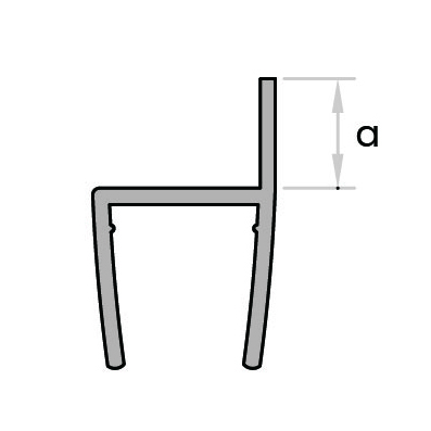 GoldRays 003A2 swinging shower door seal profile - reference 3