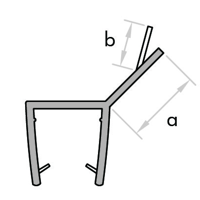 GoldRays 005A swinging shower door seal profile - reference 2
