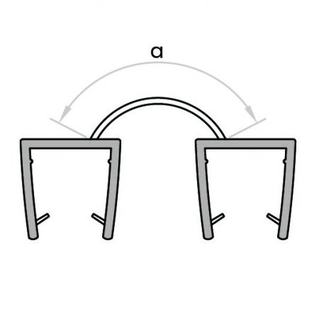 GoldRays 006A bifold shower door seal profile - reference 3 GoldRays 006A bifold shower door seal profile - reference 3