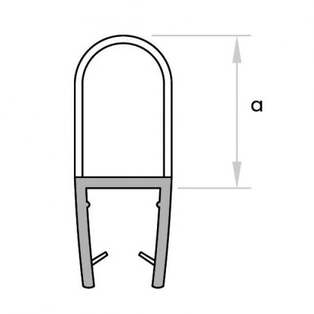 GoldRays 007A1 versatile shower door seal profile - reference 3