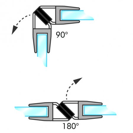 GoldRays 008A magnetic shower door seal profile - reference 3