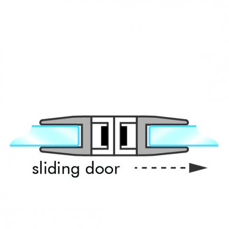 GoldRays 008B magnetic shower door seal profile - reference 2