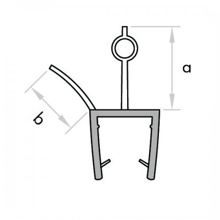 GoldRays 009A shower door bottom seal reference B