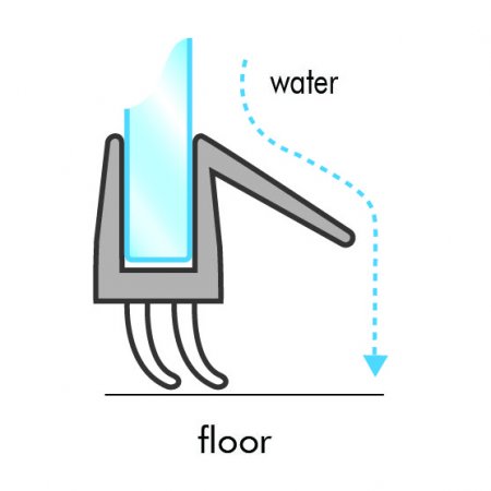 GoldRays 009B1 shower door bottom seal reference A