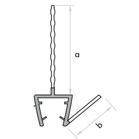 GoldRays 009B3 shower door bottom seal reference B