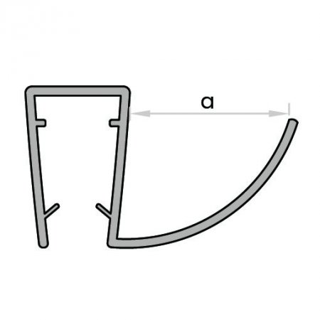 GoldRays 009D shower door bottom seal reference B