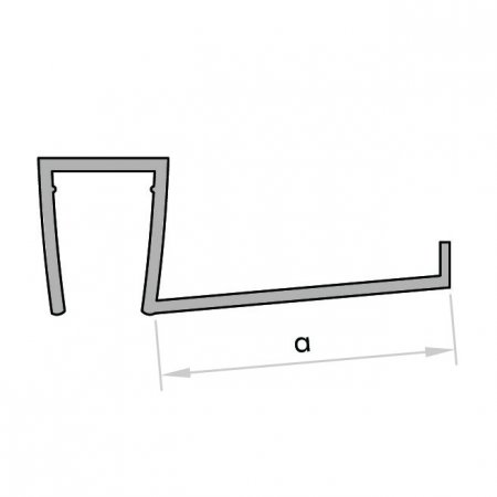 GoldRays 009D1 shower door bottom seal reference B