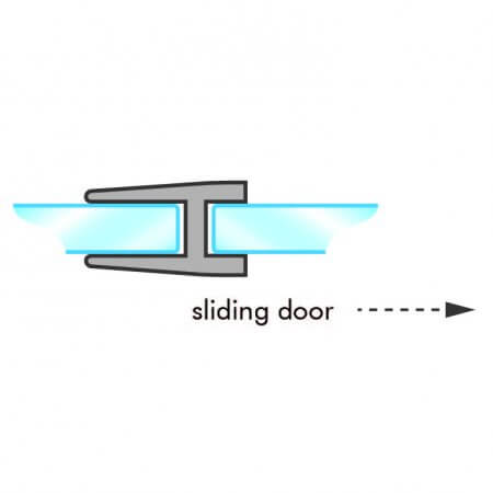 GoldRays 010A shower glass connector profile - reference 2 GoldRays 010A shower glass connector profile - reference 2