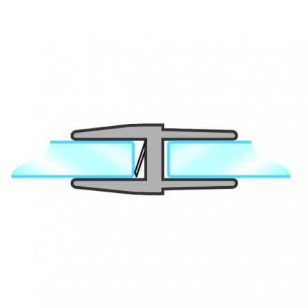 GoldRays 010B shower glass connector profile - reference 2 GoldRays 010B shower glass connector profile - reference 2