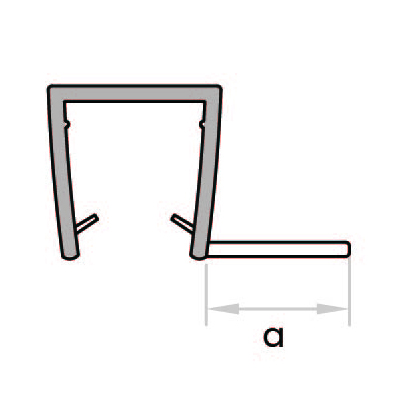 GoldRays 011 sliding shower door seal profile - reference 3