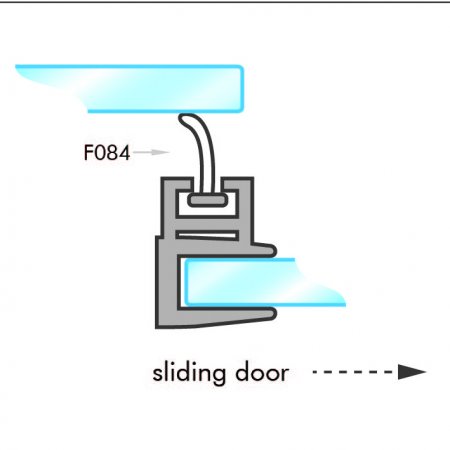 GoldRays 013A sliding shower door seal profile - reference 2