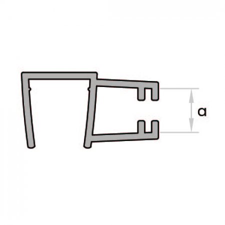 GoldRays 013A sliding shower door seal profile - reference 3