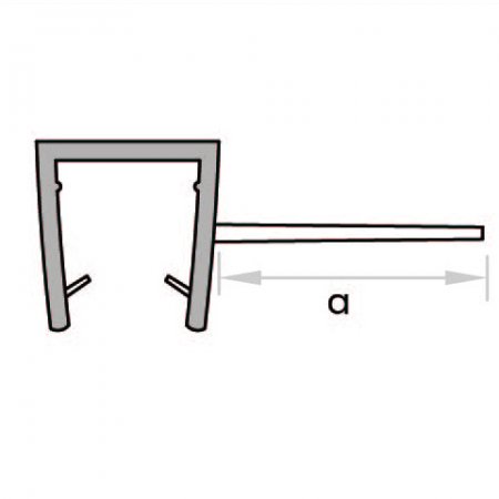 GoldRays 014 sliding shower door seal profile - reference 3