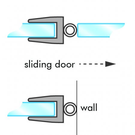 GoldRays 015 versatile shower door seal profile - reference 2