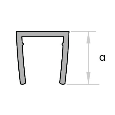 GoldRays 019 versatile shower door seal profile - reference 3