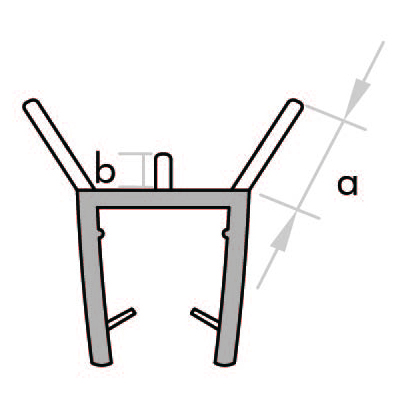 GoldRays 027 sliding shower door seal profile - reference 3