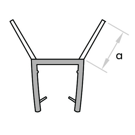 GoldRays 027D versatile shower door seal profile - reference 3