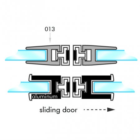 GoldRays A-magnet02 magnetic shower door seal profile - reference 2