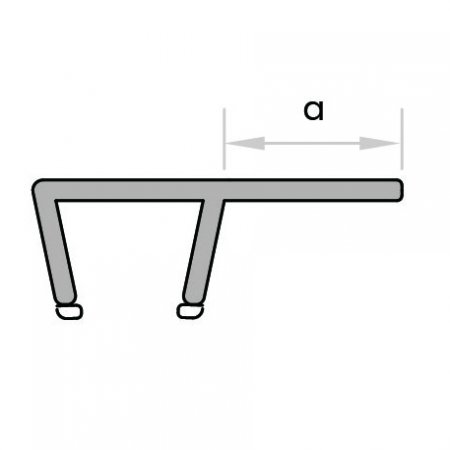 GoldRays GS004A2 compact shower door seal profile - reference 3