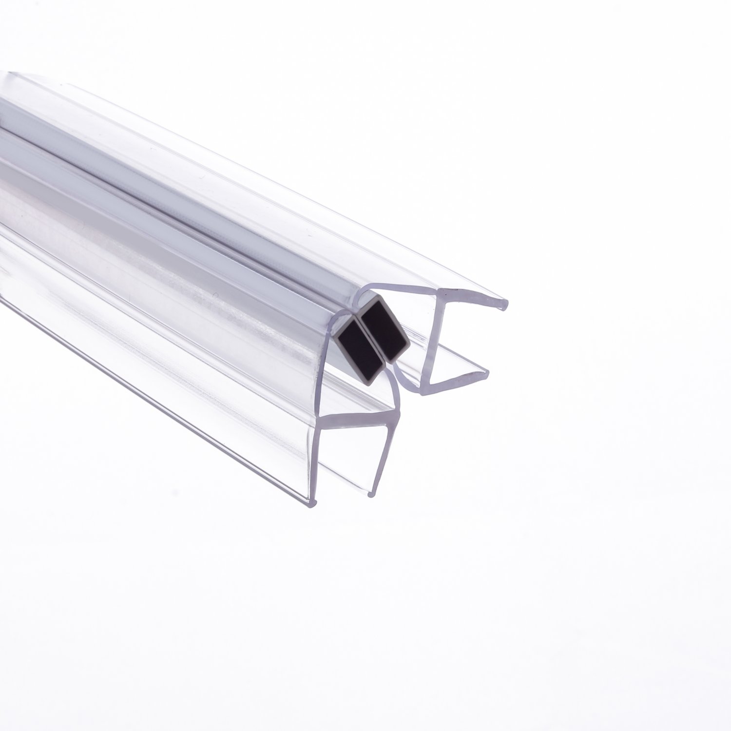 GoldRays S008A1W clear magnetic shower-door seal pair