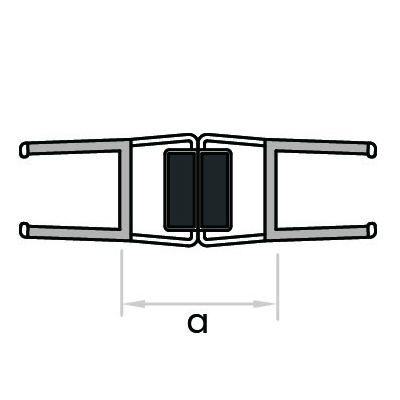 GoldRays S008B shower door seal profile