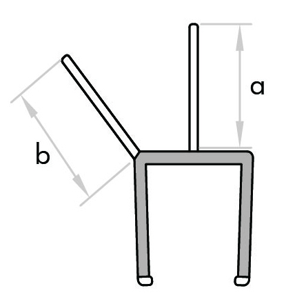 GoldRays S009A2 shower door seal profile - view B