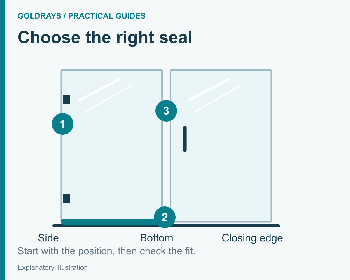 Start with the position, then check the fit.