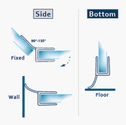 003 fitting diagram: where the seal sits on the glass