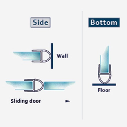 007 Compact fitting diagram: where the seal sits on the glass
