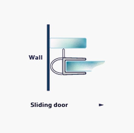 007F2 fitting diagram: where the seal sits on the glass