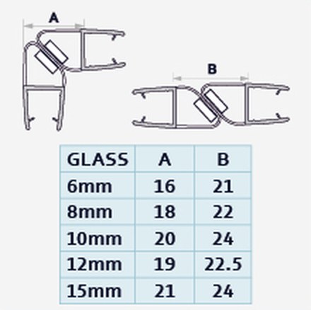 008A1W profile drawing with dimensions