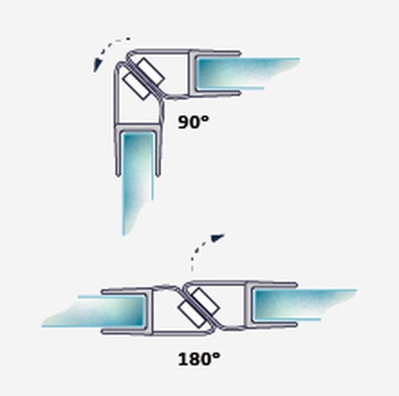 008A1W fitting diagram: where the seal sits on the glass