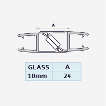 008A5 / 008A5W profile drawing with dimensions
