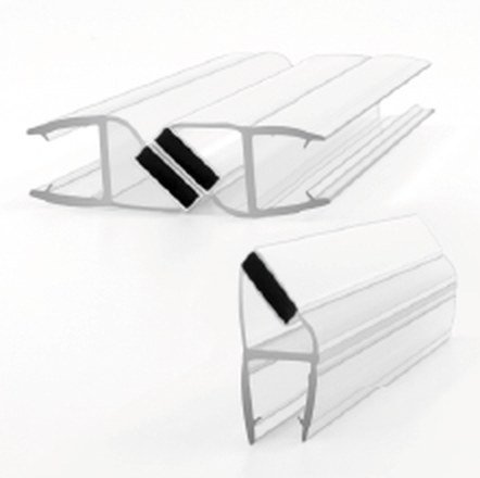 008AW magnetic shower door seal, product photo