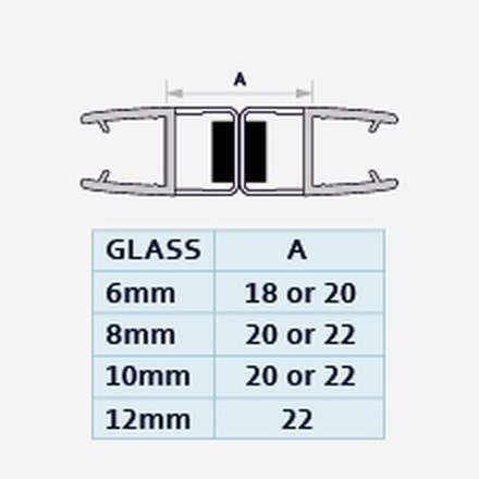 008B profile drawing with dimensions