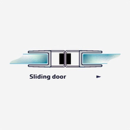 008B fitting diagram: where the seal sits on the glass