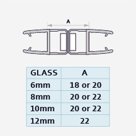 008BW profile drawing with dimensions