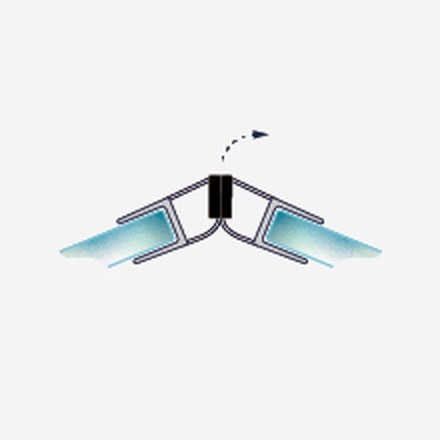 008C fitting diagram: where the seal sits on the glass
