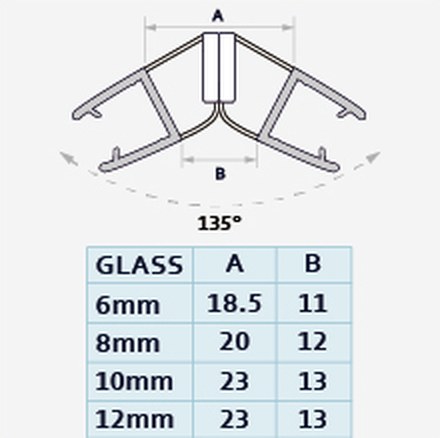 008CW profile drawing with dimensions