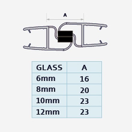 008E profile drawing with dimensions