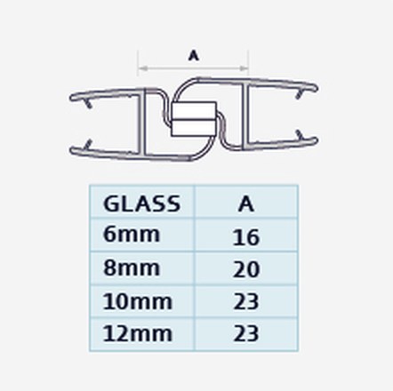 008EW profile drawing with dimensions