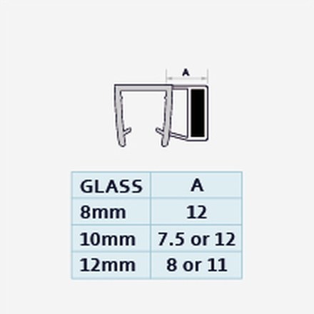 008F-1 profile drawing with dimensions