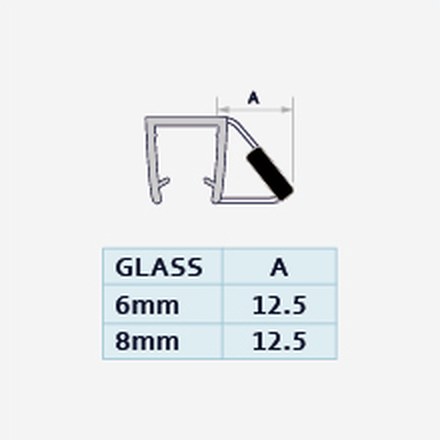 008F2 profile drawing with dimensions