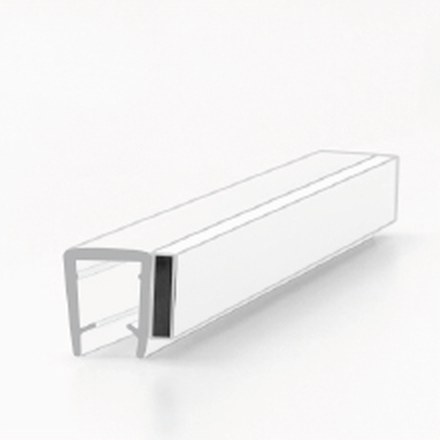 008FW magnetic shower door seal, product photo