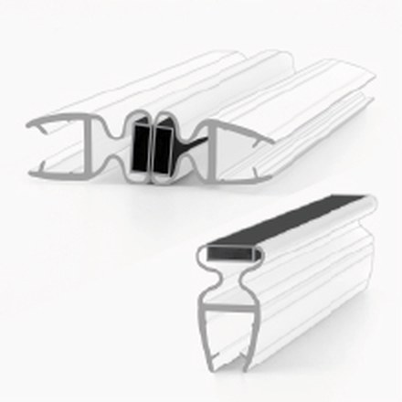 008G magnetic shower door seal, product photo