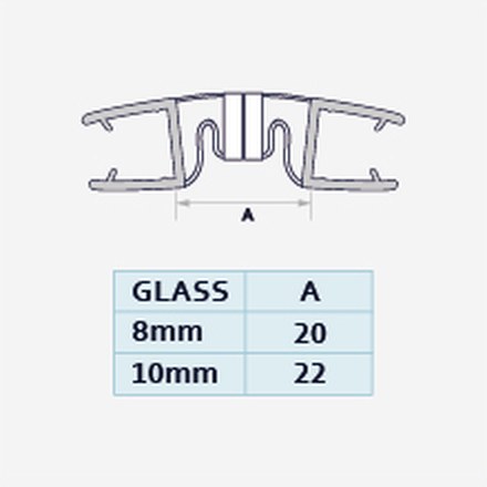 008G1W profile drawing with dimensions