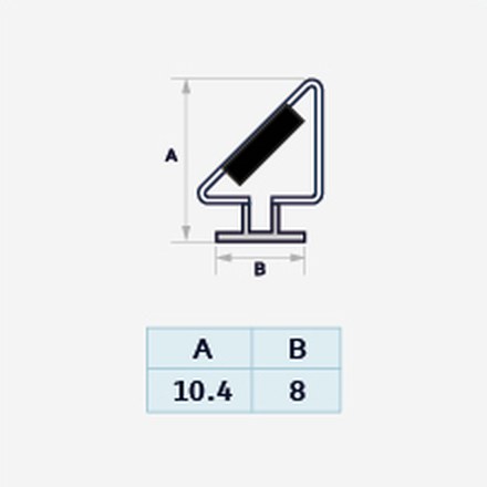 008N 180 profile drawing with dimensions